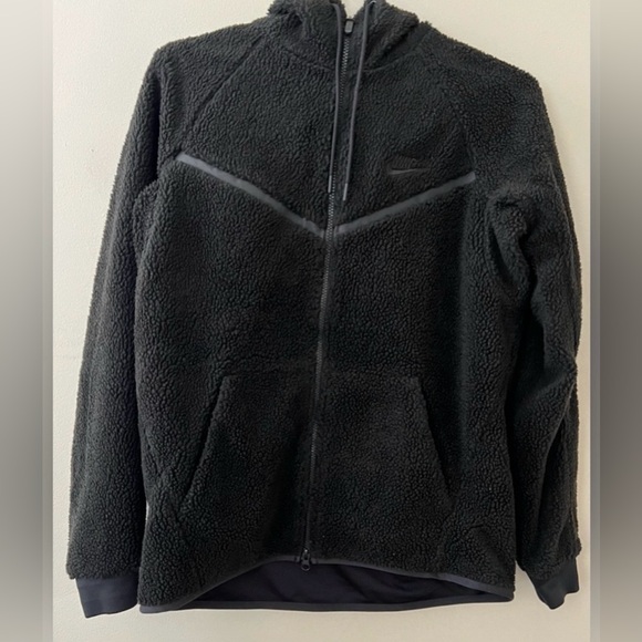 Nike Men's Tech Fleece Sherpa Windrunner Jacket Full Zip - Picture 1 of 12